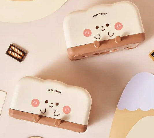 علبة مناديل بلاستيك كيوت بوجه مبتسم