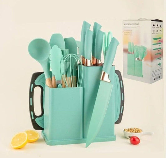 طقم سكاكين وتوزيع 19 قطعة