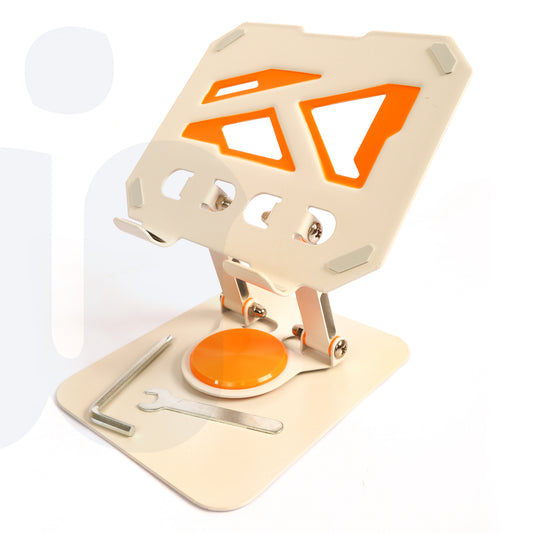 حامل تابلت وآيباد قابل للتعديل – قاعدة دوارة 360° من الألومنيوم