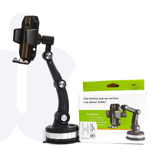 حامل الموبايل الذكي للسيارة والمكتب – قاعدة لاصقة قوية وتصميم متعدد الاستخدامات