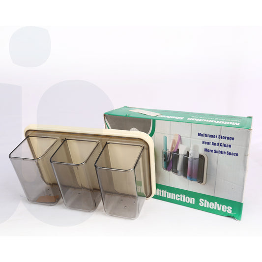 علبة تخزين بلاستيكية للحائط متعددة الاستخدامات