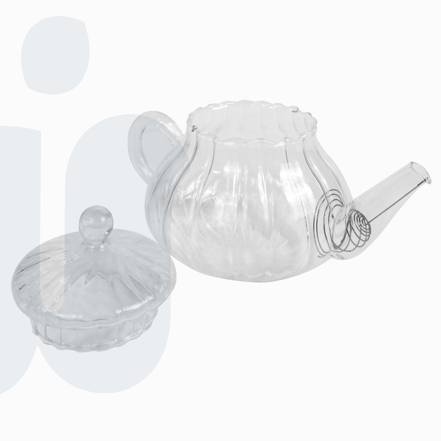 براد شاي زجاجي مع فلتر مقاوم للحرارة – سعة 800 مل