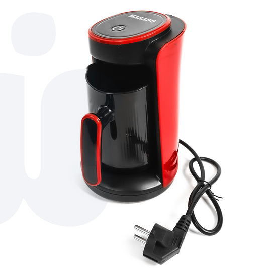 ماكينة قهوة تركية كهربائية – 600 وات، سعة 280 مل مع نظام أمان ومضاد للتدفق الزائد