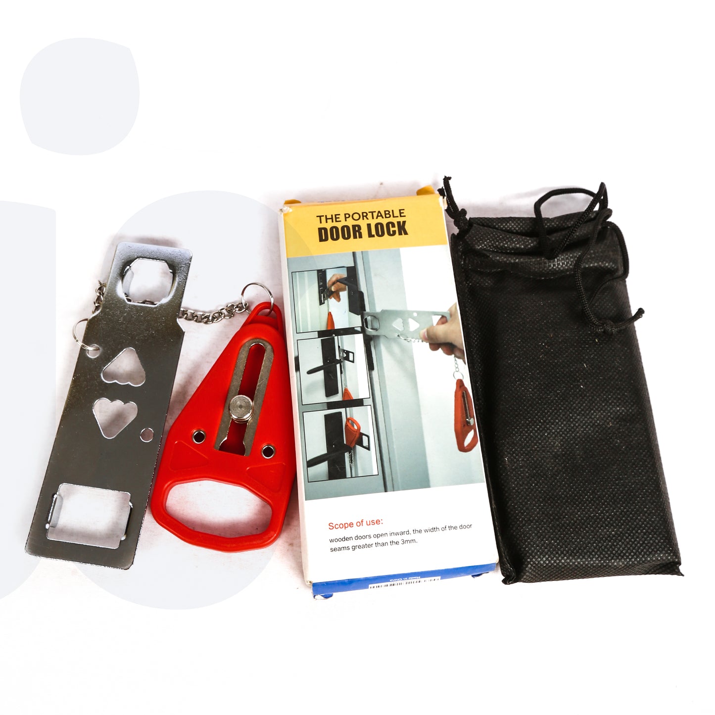 قفل باب محمول للأمان أثناء السفر والمنزل
