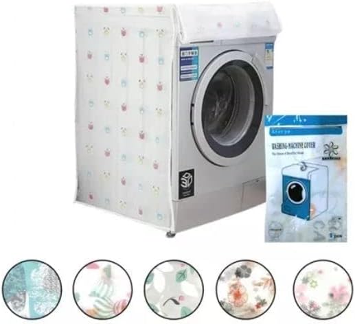 غطاء غسالة بتصميم زهور