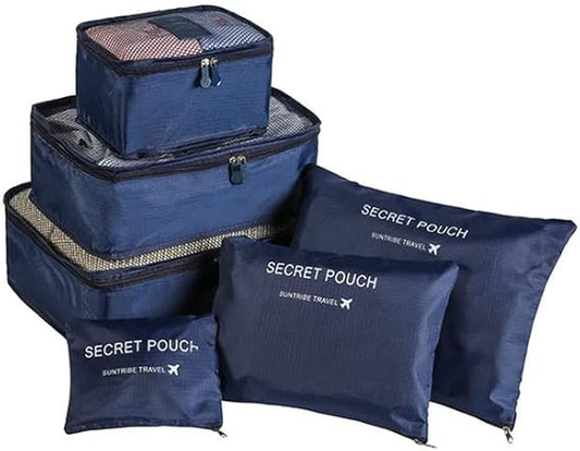 شنط تخزين للسفر متعدده الوظائف مكونه من ٦ قطع لفرز الملابس