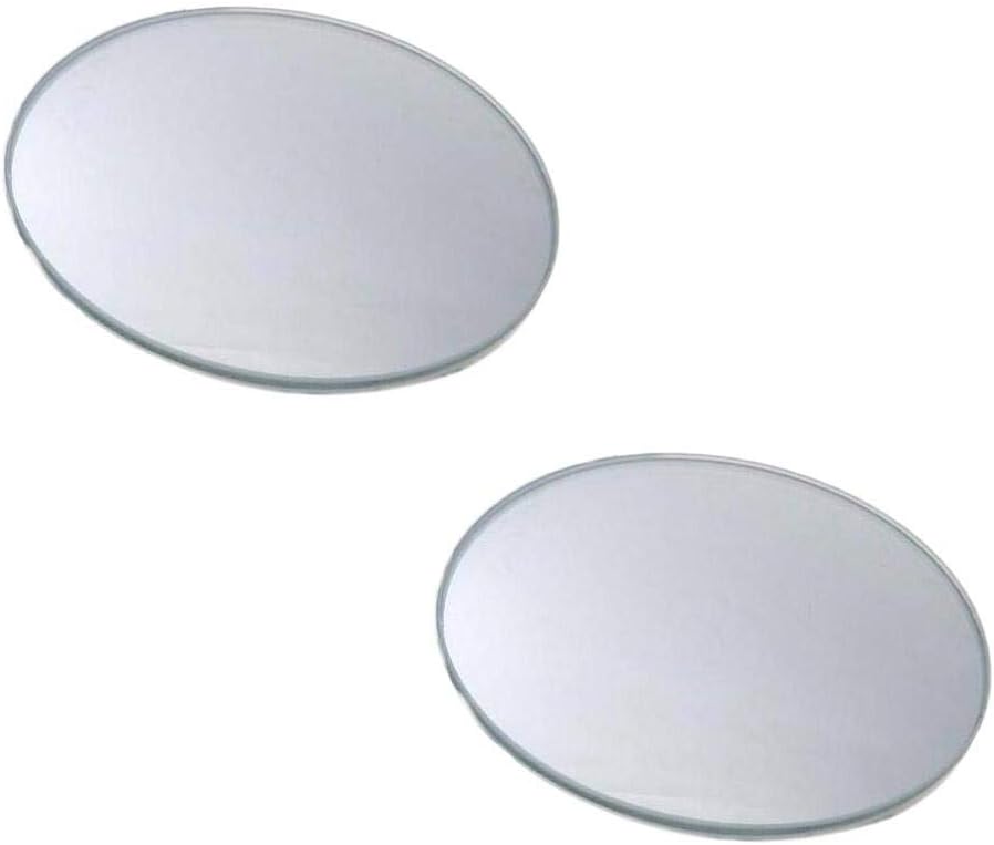 مرآة رؤية خلفية محدبة من الزجاج عالي الدقة بزاوية واسعة قابلة للتعديل للسيارة – قطعتان