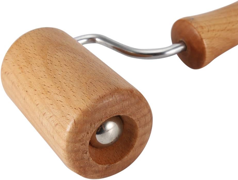 نشابة عجين صغيرة - بكرة عجين خشبية غير لاصقة