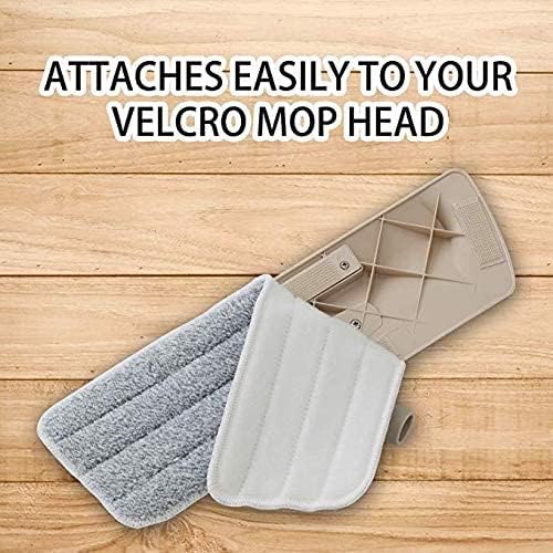 قطعتان غيار للممسحة من المايكروفايبر للاستخدام الرطب والجاف