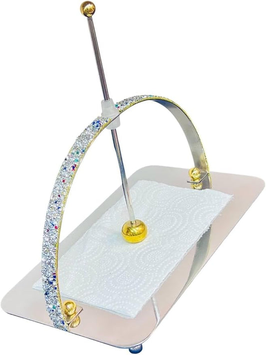 حامل مناديل معدني - لمسة ذهبية أنيقة لمائدتك