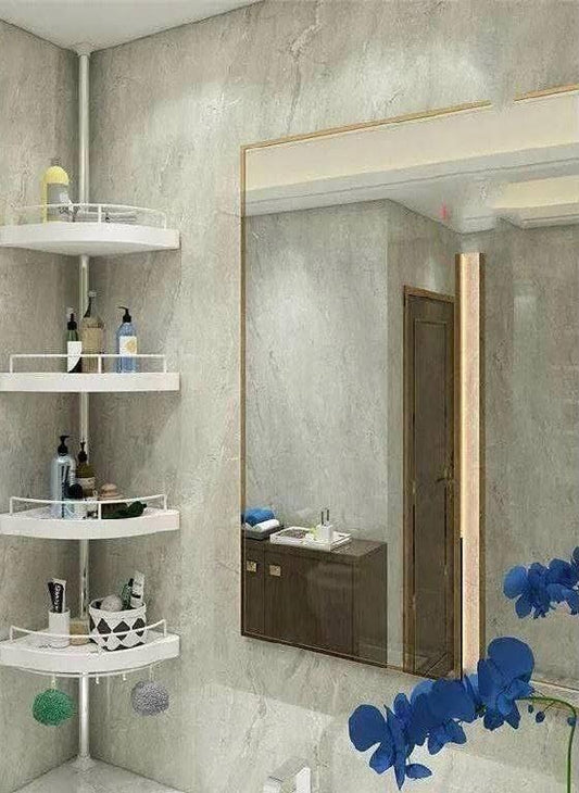 وحدة تنظيم الحمام الزاوية - 4 أرفف