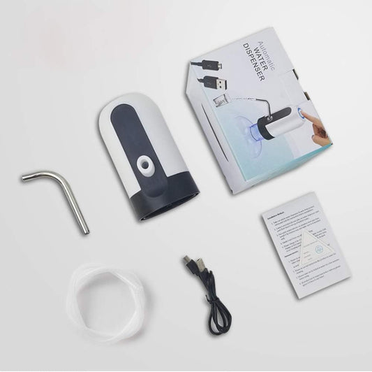 مضخة وموزع مياه شرب أوتوماتيك لاسلكي بمنفذ USB لزجاجات الجالون