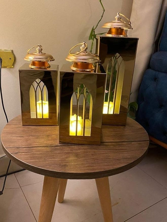 طقم فانوس ذهبي