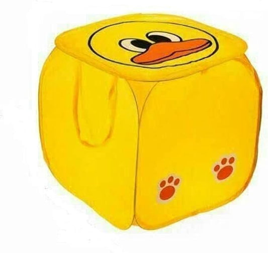 سلة ألعاب قابلة للطي للأطفال، مثالية لتنظيم الألعاب وتخزينها بأناقة، وتأتي بتصميم ملون وجذاب.