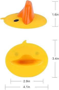 حوامل أواني سيليكون على شكل بطة مقاومة للحرارة