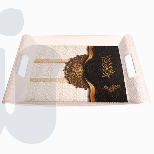 صينية ديكورية مستطيلة بتصميم رمضاني