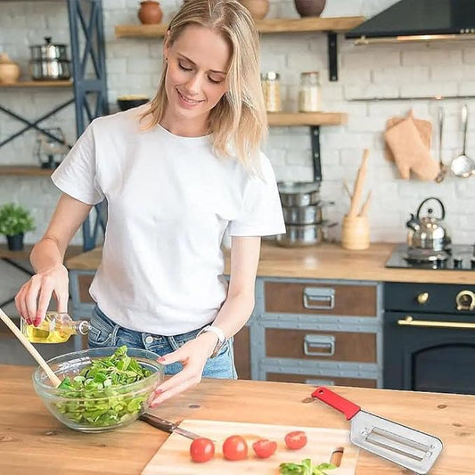 شفرة مزدوجة لتقطيع سهل وسريع- أداة تقطيع كرنب يدوية