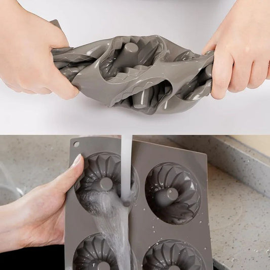 قالب كب كيك مفرّغ سيليكون حراري – 6 عيون