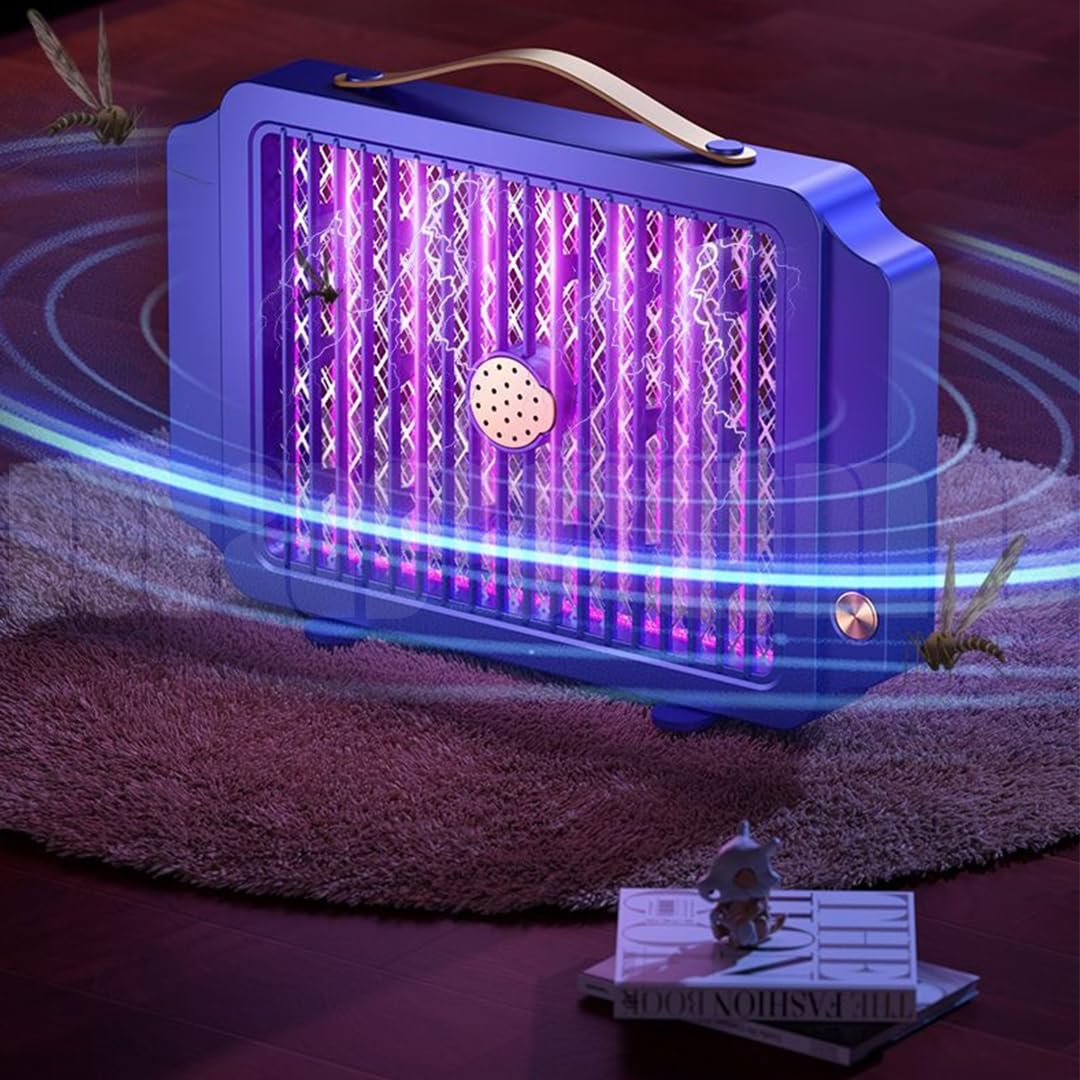 مصيدة ناموس كهربائية داخلية بضوء LED – قاتل حشرات وذباب فعال