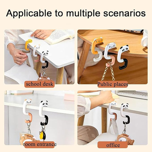 حامل حقائب يد محمول وقابل للطي، مصنوع من بلاستيك المتين، يتيح لك تعليق حقيبتك بأمان في أي مكان.