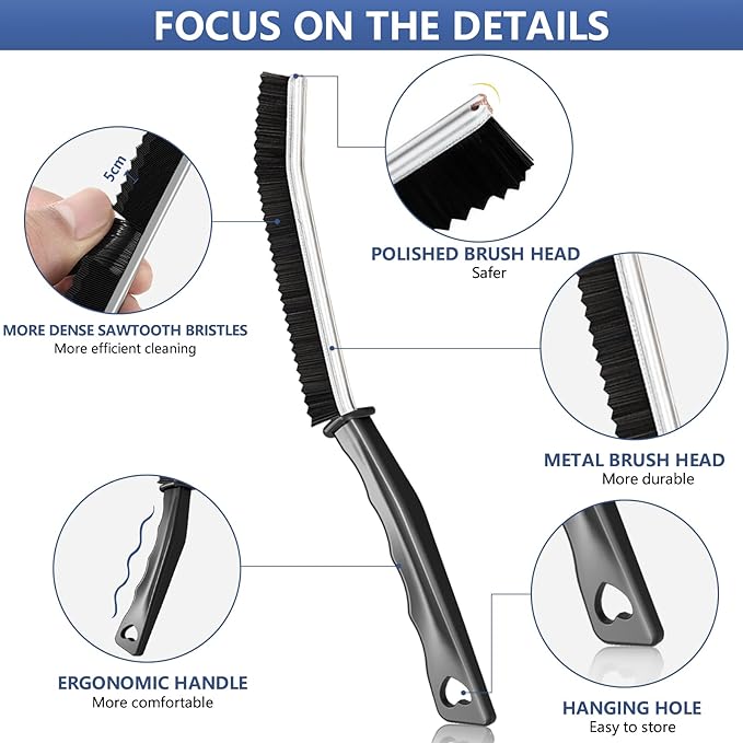 فرشاة لتنظيف الشقوق - 2 قطع