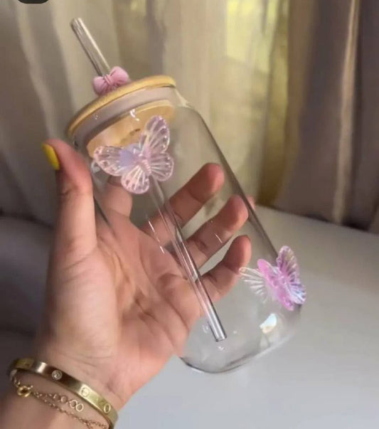 برطمان كانز الفراشه الزجاج