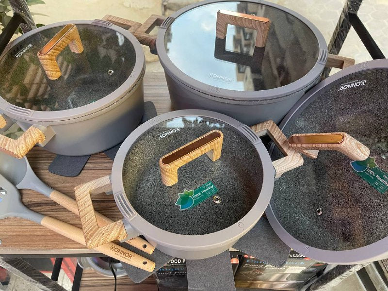 طقم حلل جرانيت فاخر 13 قطعة