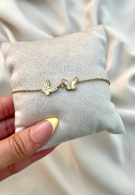 إسوارة ستانلس ستيل راقية بفراشتين