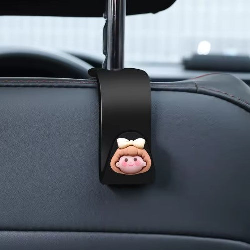 خطاف تخزين للسيارة على شكل عروسة بحر – تصميم لطيف وعملي لتعليق الأغراض