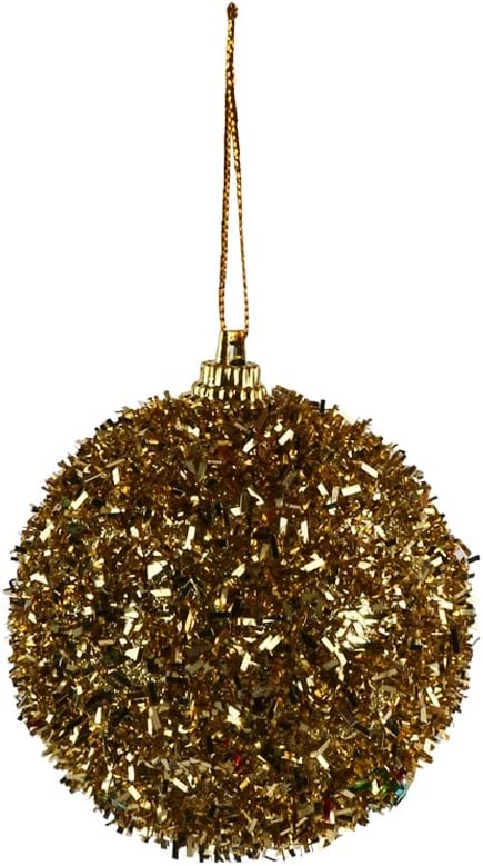 كرات زينة لتزيين ديكور شجرة الكريسماس- 6 متعددة الالوان 8 سم بلاستيك