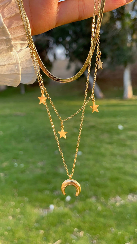 سلسلة ثلاثية الطبقات ستانلس ستيل بيور أنيقة