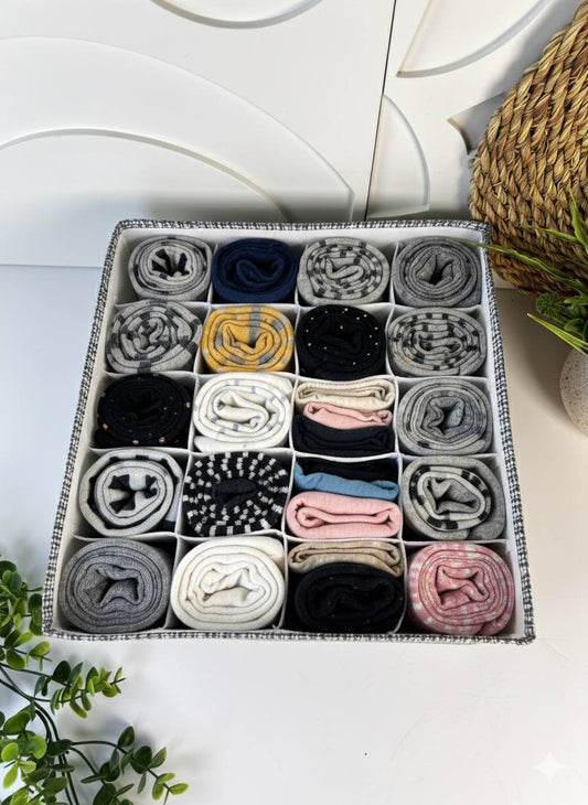 منظم خلية قماش كتان بـ 20 خانة