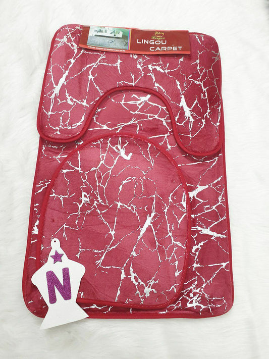 طقم دواسات الحمام الرخامي 3×1 الوان متعددة