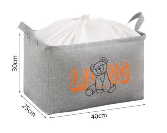 بوكس تخزين كتان ثقيل – قابل للغسيل والطي مقاس صغير