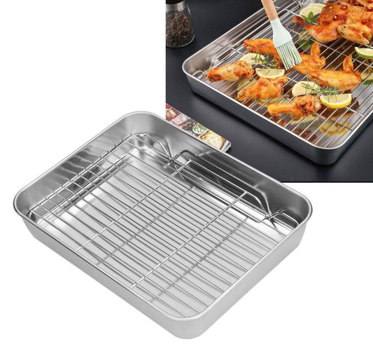 صينية شوي استانلس مقاس 35 سم بجودة ممتازة