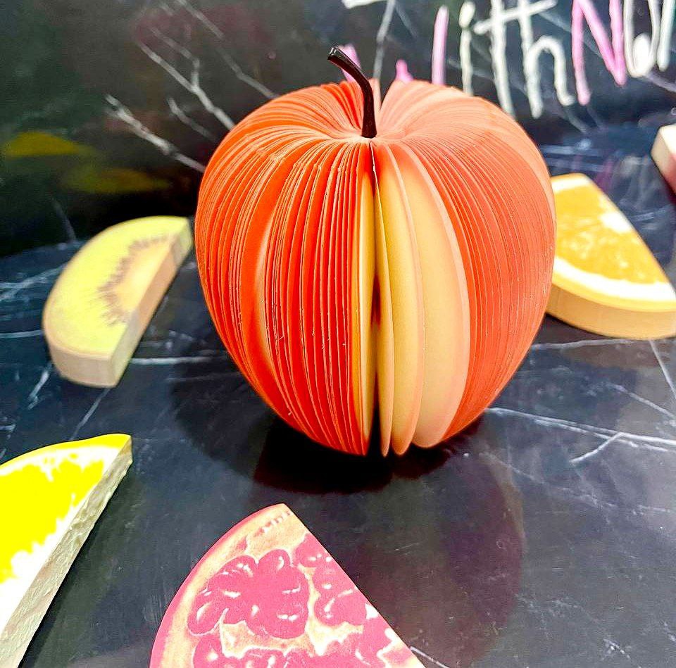 استيكي نوت ثلاثي الأبعاد شكل فواكه