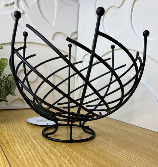 طبق فاكهة معدن مجلفن