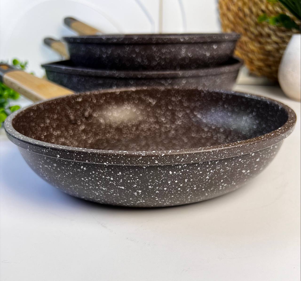 طقم طاسات جرانيت مكون من 3قطع