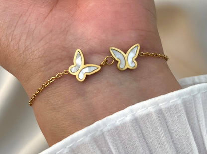 إسوارة ستانلس ستيل راقية بفراشتين