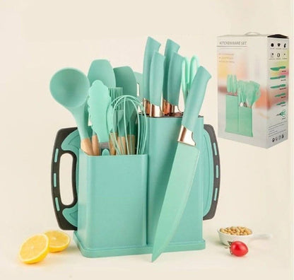 طقم سكاكين وتوزيع 19 قطعة