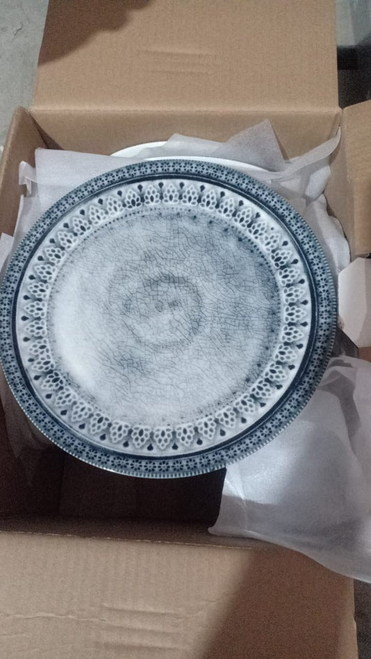 طقم بورسلين تركي 24 قطعة  اشكال متعددة