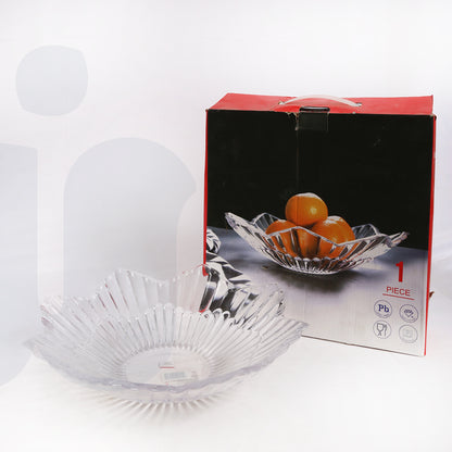 طبق فاكهة زجاجي مميز