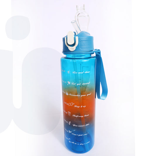 زجاجة مدرّجة سعة 900 مل – أكريليك ألوان متعددة