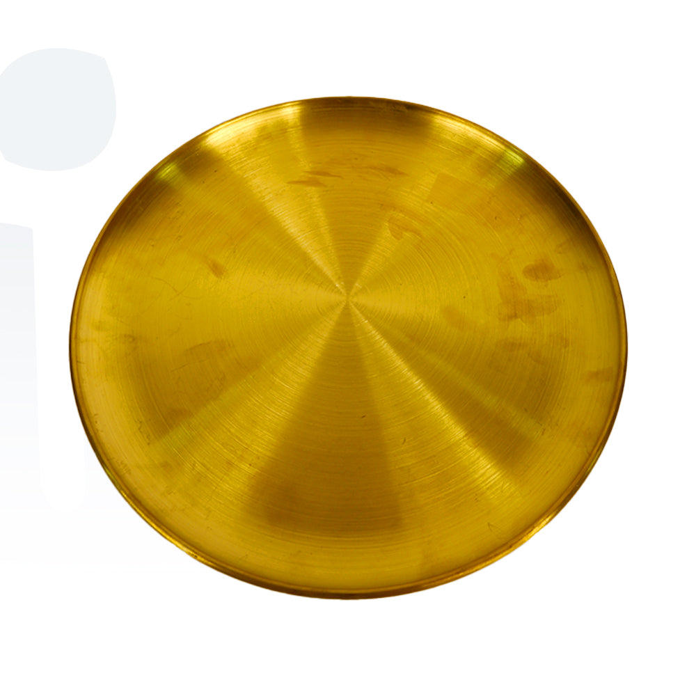 طبق طعام ذهبي من الستانلس ستيل – أناقة وتميز على مائدتك