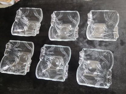 طقم خشاف زجاجي جميل ومميز – 6 قطع