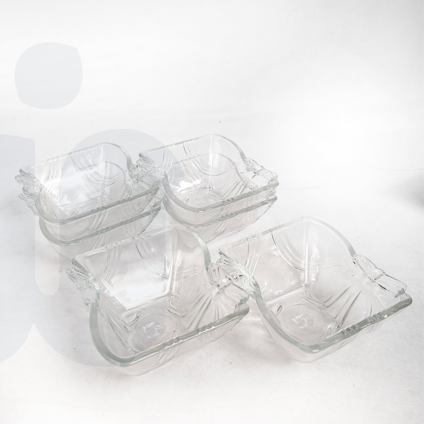 طقم خشاف زجاجي جميل ومميز – 6 قطع