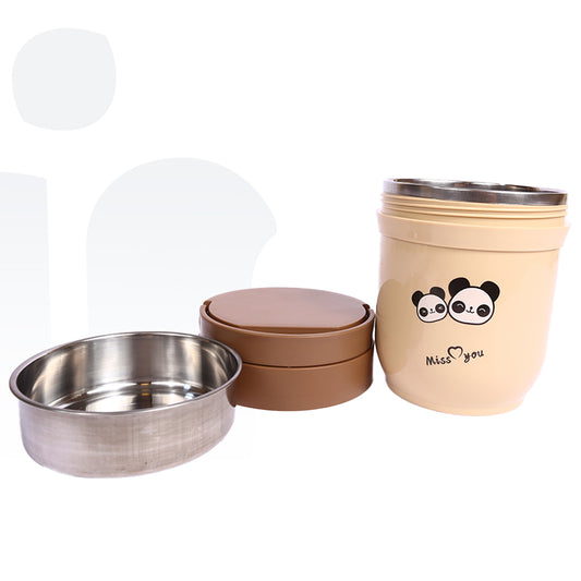 حاوية طعام معزولة مزدوجة الجدران من الفولاذ المقاوم للصدأ