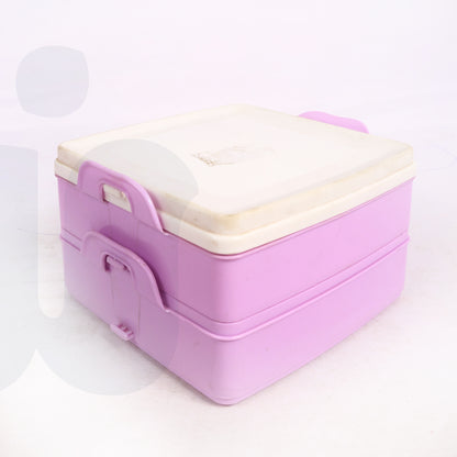 علبة طعام لانش بوكس بطبقتين