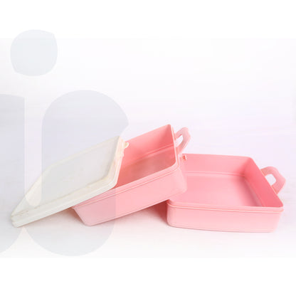 علبة طعام لانش بوكس بطبقتين