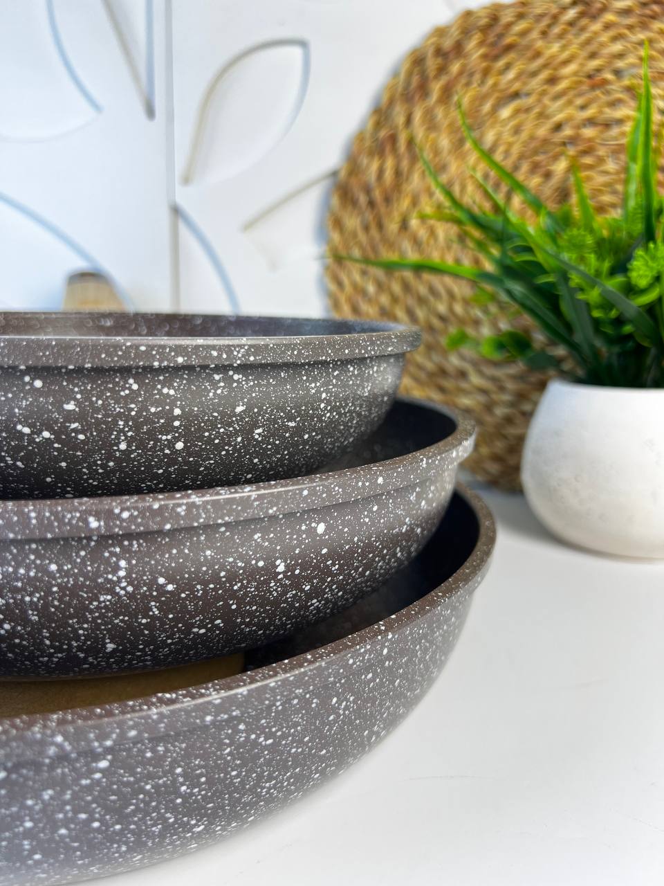 طقم طاسات جرانيت مكون  من 3قطع